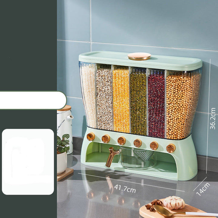 Transform Your Kitchen with the Kitchen Grains Separate Storage Box Compartment