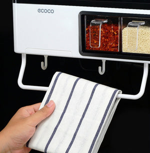 Transform Your Kitchen Space with Our Multifunction Seasoning Rack Organizer