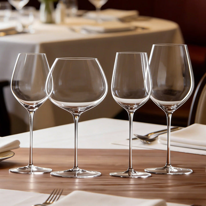 Elevate Your Drinking Experience with Our Crystal Elegant Decorative Goblet Style Drinking Glass Set