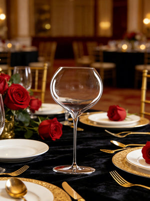 Discover Elegance with Our Large Bellied Lead Free Crystal Drinking Glass Set